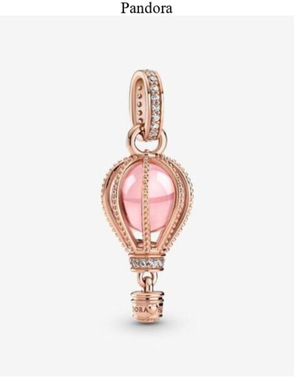 Pandora Rose Gold Hot Air Balloon Pink Charm Pendant